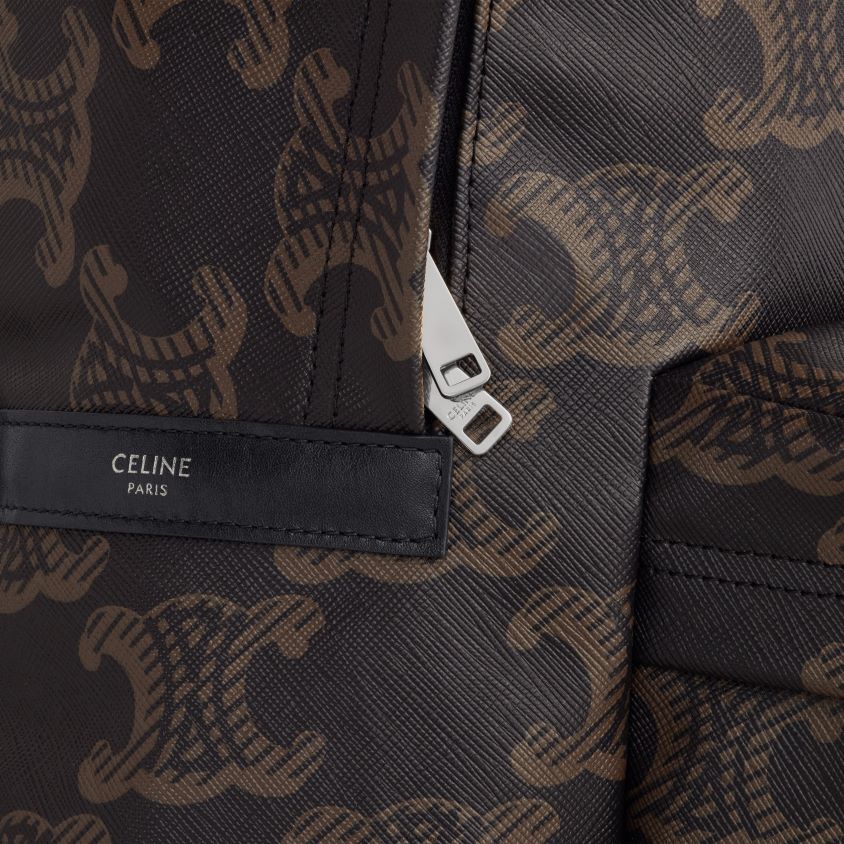 homens acessórios CELINE mochila média em lona triomphe xl preto T204R2097