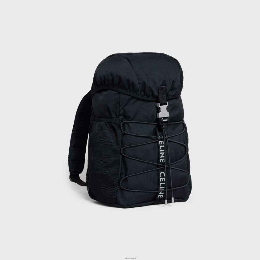 homens acessórios CELINE mochila média trekking em nylon preto T204R2108