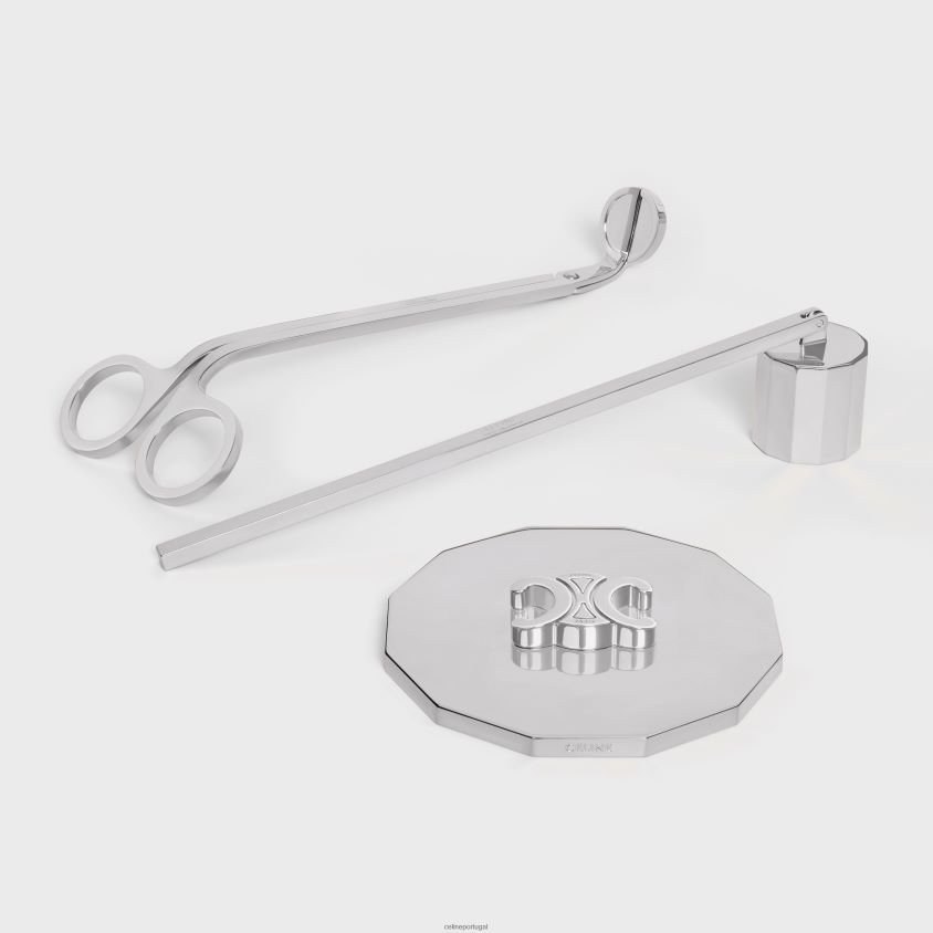 homens acessórios CELINE acessórios para velas em aço prata T204R1507