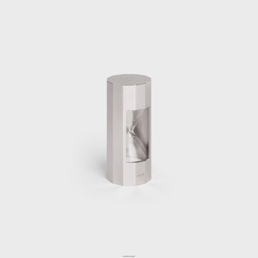 homens acessórios CELINE ampulheta em latão e vidro prata T204R1678