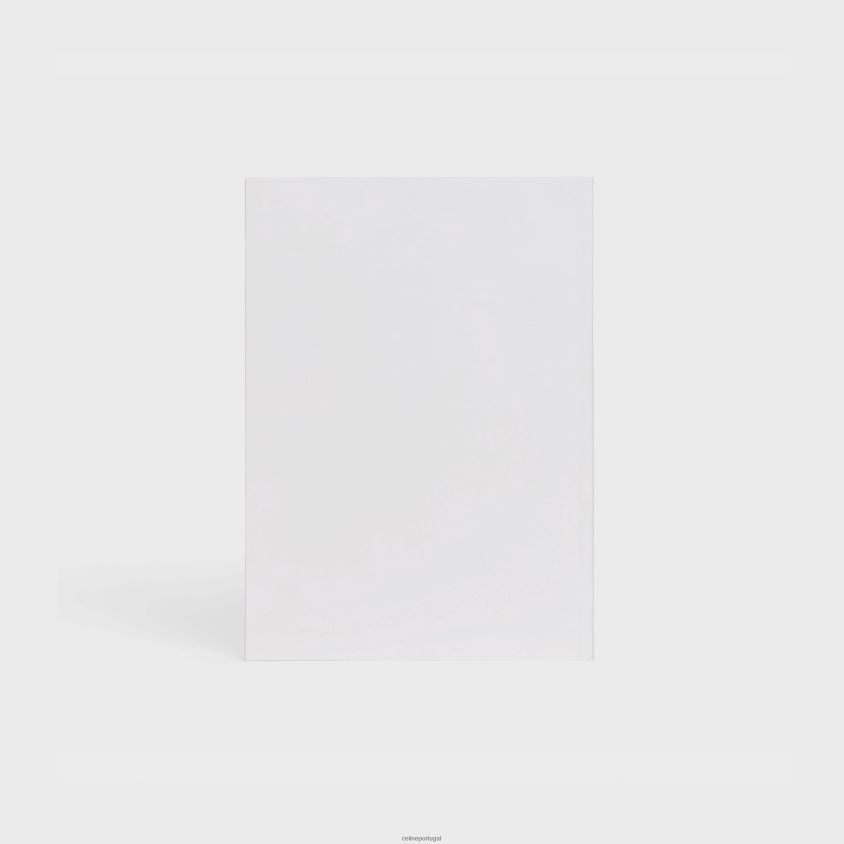 homens acessórios CELINE caderno médio em papel branco T204R1643