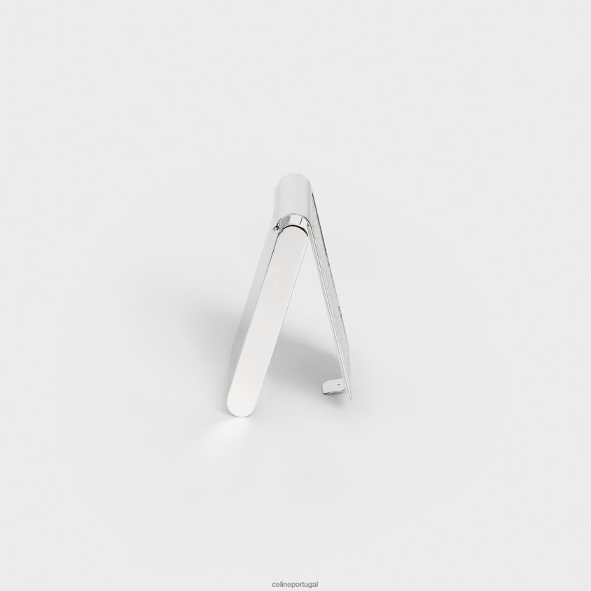 homens acessórios CELINE caixa de fósforos gravada em python em prata esterlina prata T204R1546