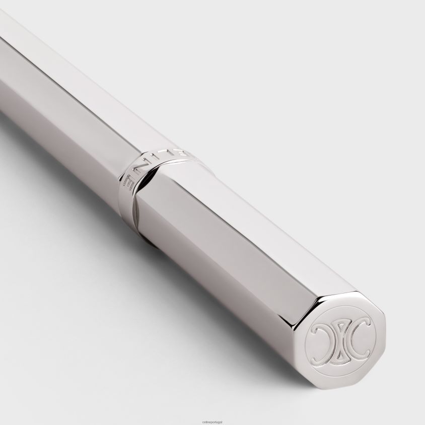 homens acessórios CELINE caneta esferográfica em latão prata T204R1646