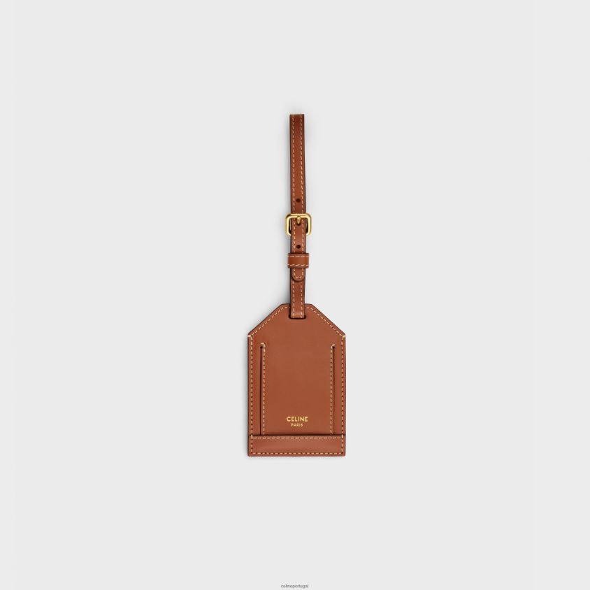 homens acessórios CELINE carrinho pequeno em tela triomphe com estampa e couro de bezerro leopardo T204R1625