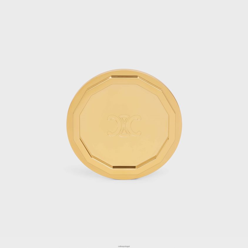 homens acessórios CELINE castiçal em aço ouro T204R1515