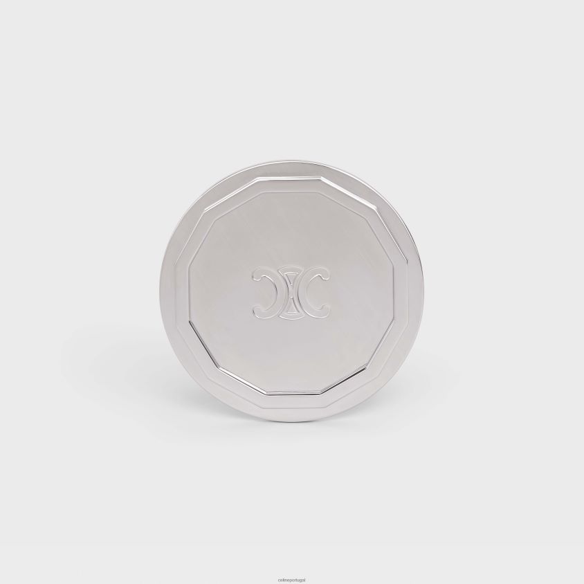 homens acessórios CELINE castiçal em aço prata T204R1508