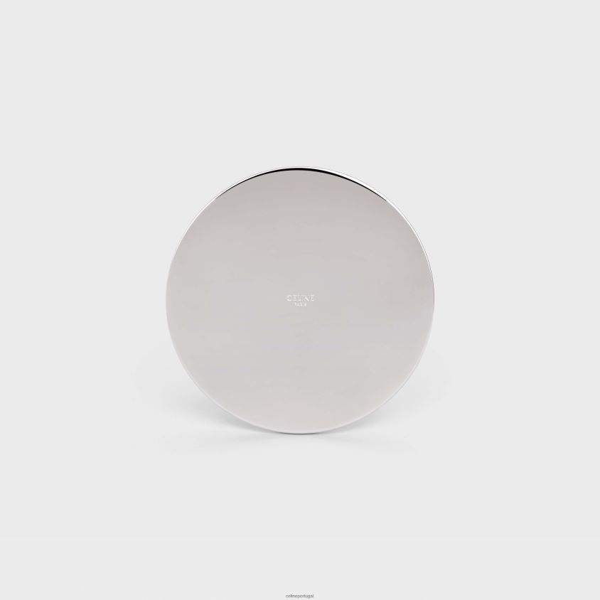 homens acessórios CELINE castiçal em aço prata T204R1508