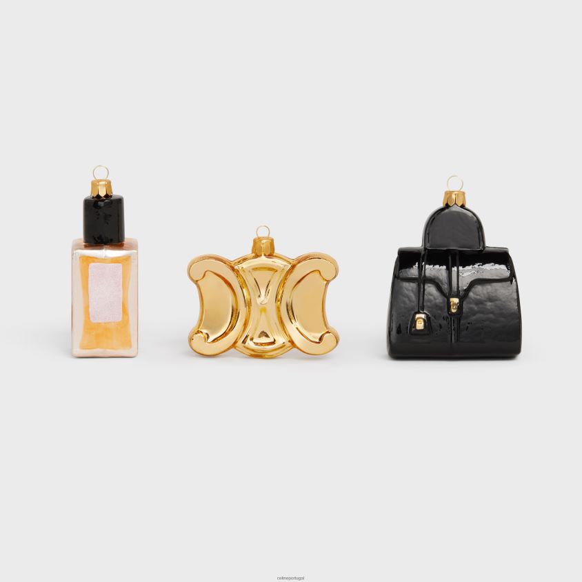 homens acessórios CELINE conjunto de enfeites multicolorido T204R1677