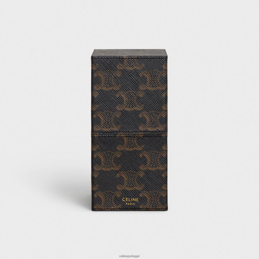 homens acessórios CELINE estojo 1 perfume 100ml em tela triomphe e couro de bezerro bronzeado T204R1558