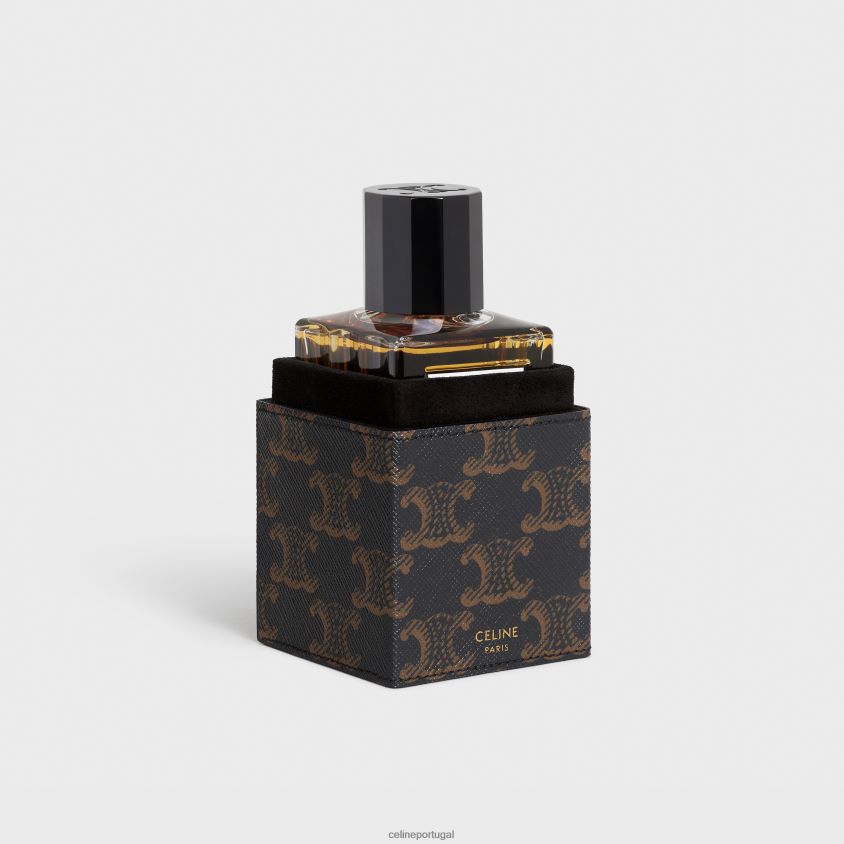 homens acessórios CELINE estojo 1 perfume 100ml em tela triomphe e couro de bezerro bronzeado T204R1558