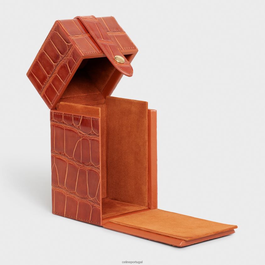 homens acessórios CELINE estojo 1 perfume 6,8 fl.oz em jacaré bronzeado T204R1468