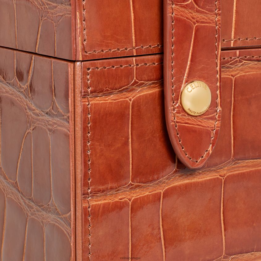 homens acessórios CELINE estojo 1 perfume 6,8 fl.oz em jacaré bronzeado T204R1468