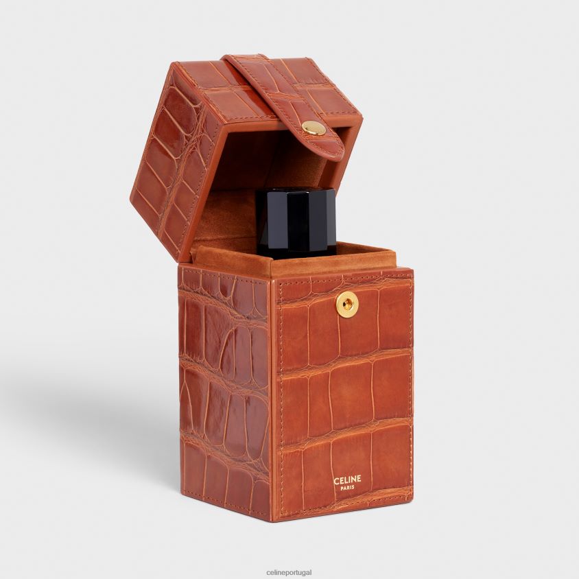 homens acessórios CELINE estojo 1 perfume 6,8 fl.oz em jacaré bronzeado T204R1468