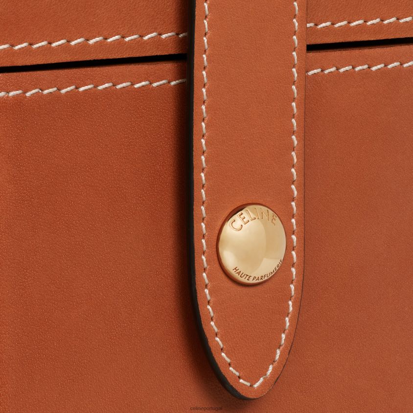 homens acessórios CELINE estojo 1 perfume 6,8 fl.oz em pele de bezerro natural bronzeado T204R1466