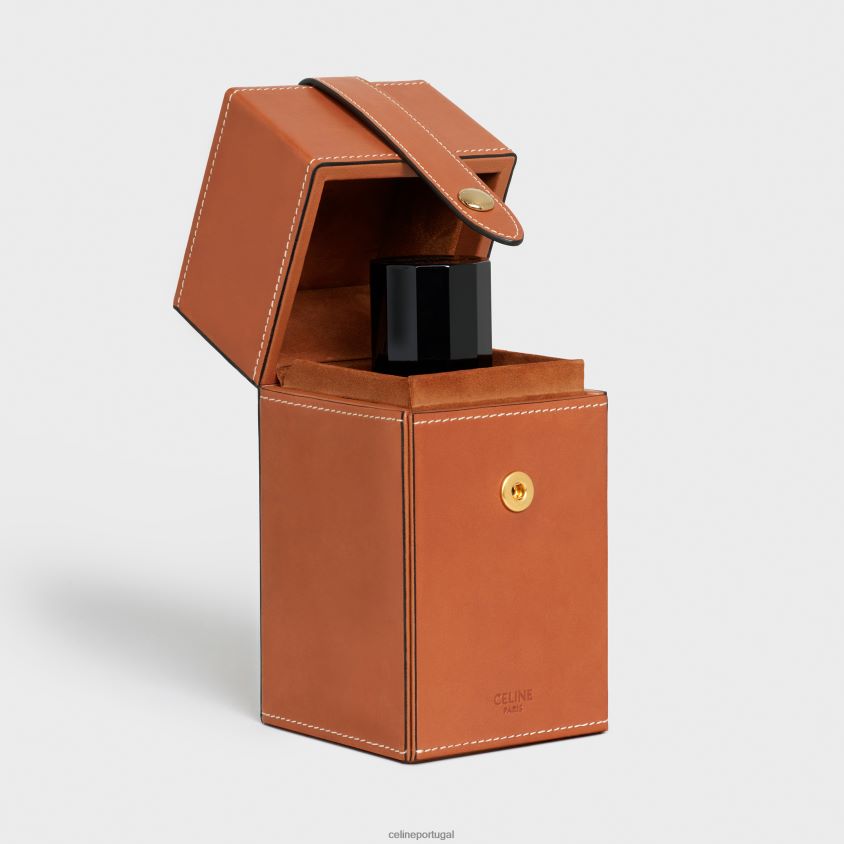 homens acessórios CELINE estojo 1 perfume 6,8 fl.oz em pele de bezerro natural bronzeado T204R1466