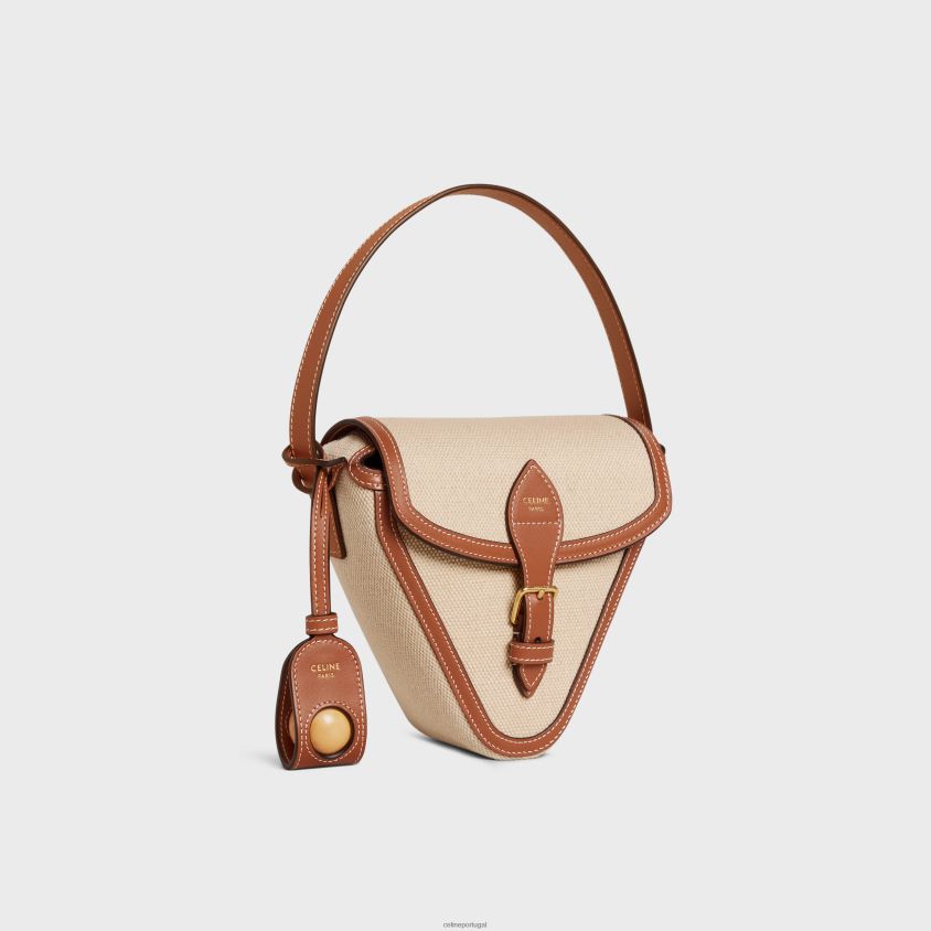 homens acessórios CELINE jogo de petanca em tecido e pele de bezerro natural/bronzeado T204R1685