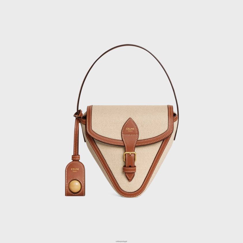 homens acessórios CELINE jogo de petanca triomphe em tecido e pele de bezerro natural/bronzeado T204R1681