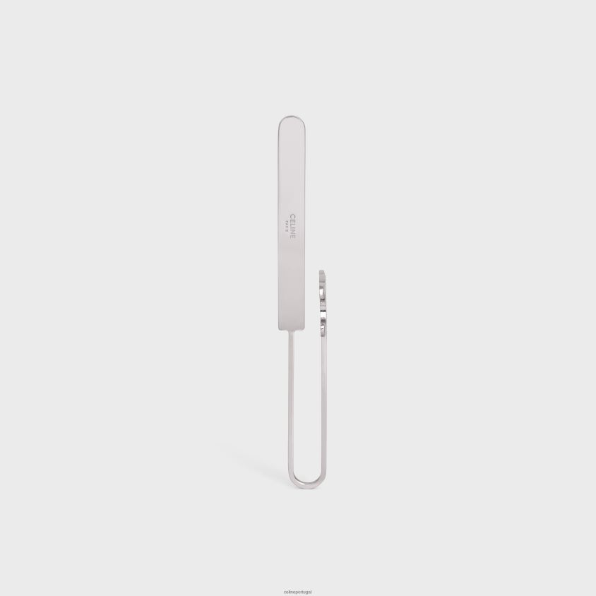 homens acessórios CELINE marcador triomphe em latão prata T204R1644