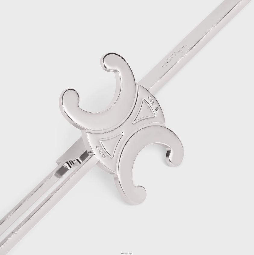 homens acessórios CELINE marcador triomphe em latão prata T204R1644