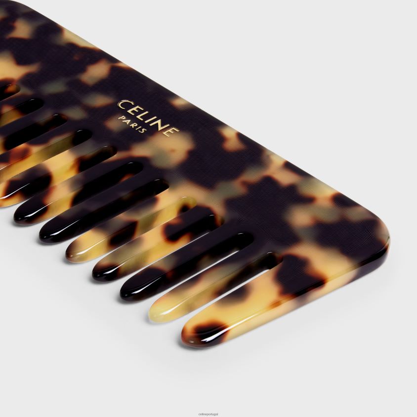 homens acessórios CELINE pente de cabelo pequeno em crocodilo bordo T204R1611