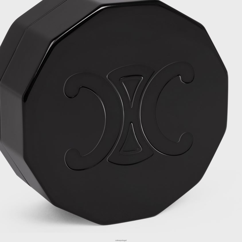 homens acessórios CELINE saboneteira em alumínio preto T204R1483