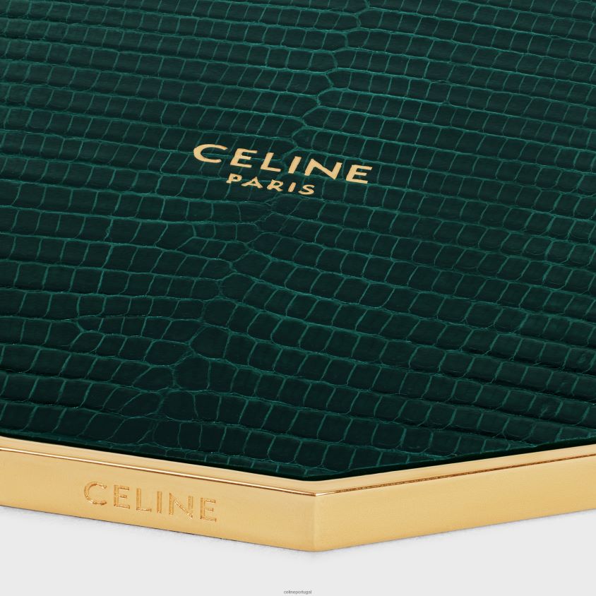 homens acessórios CELINE tampa de vela em aço e lagarto amazon T204R1552