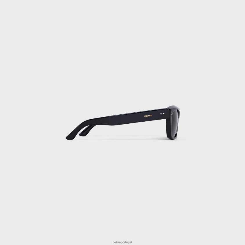 homens acessórios CELINE armação 01 óculos de sol em acetato com lentes polarizadas preto T204R2218