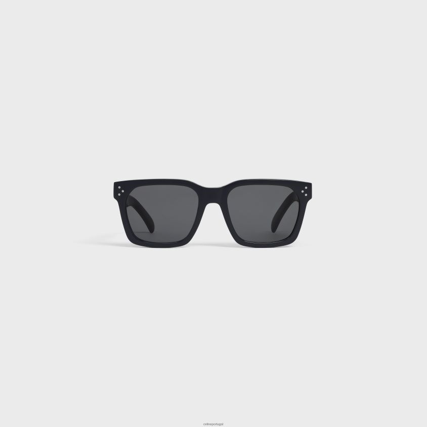 homens acessórios CELINE óculos de sol armação 45 em acetato preto T204R2217