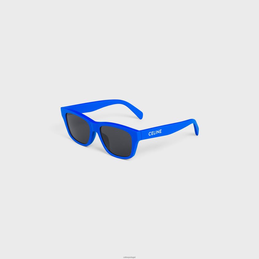homens acessórios CELINE óculos de sol monochroms 05 em acetato azul real T204R2226