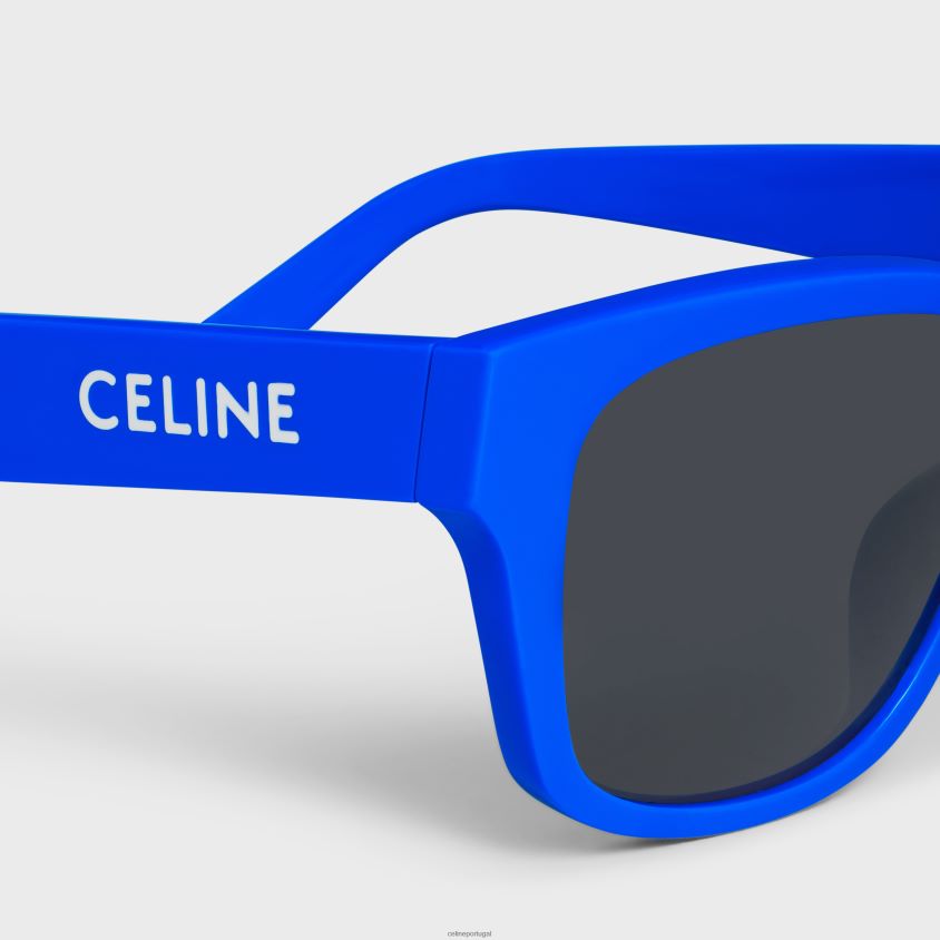 homens acessórios CELINE óculos de sol monochroms 05 em acetato azul real T204R2226