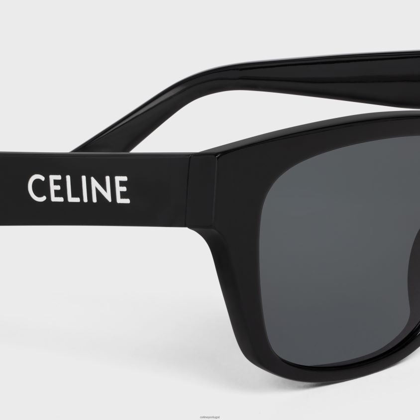 homens acessórios CELINE óculos de sol monochroms 05 em acetato preto T204R2225