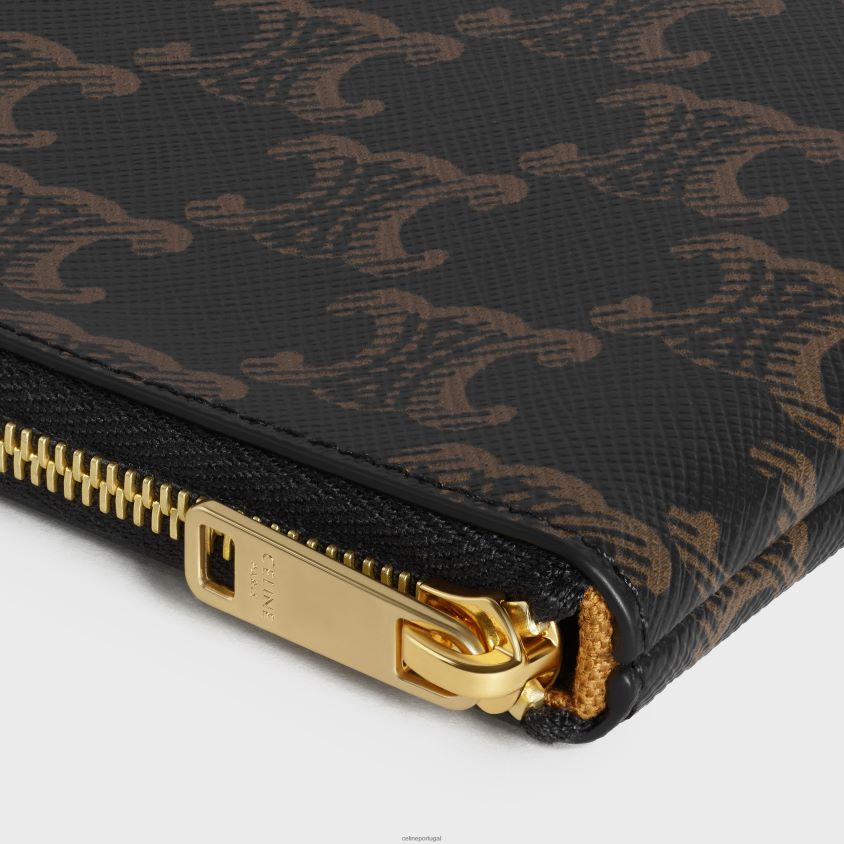 homens acessórios CELINE bolsa em lona triomphe preto T204R509