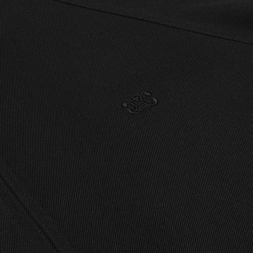 homens vestuário CELINE blusão triomphe em gabardine de lã preto T204R1841