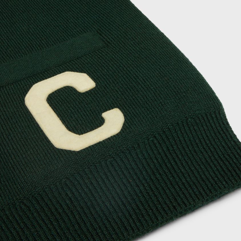 homens vestuário CELINE cardigan paris em lã floresta T204R1793