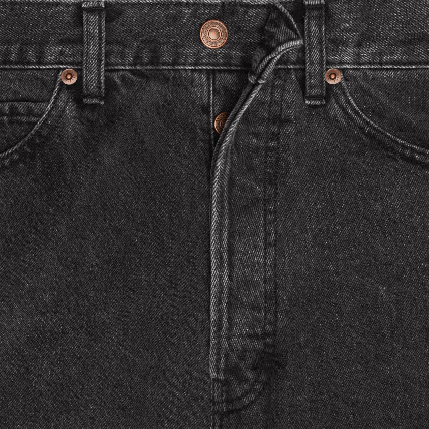 homens vestuário CELINE short wesley jeans lavagem de carvão T204R2006