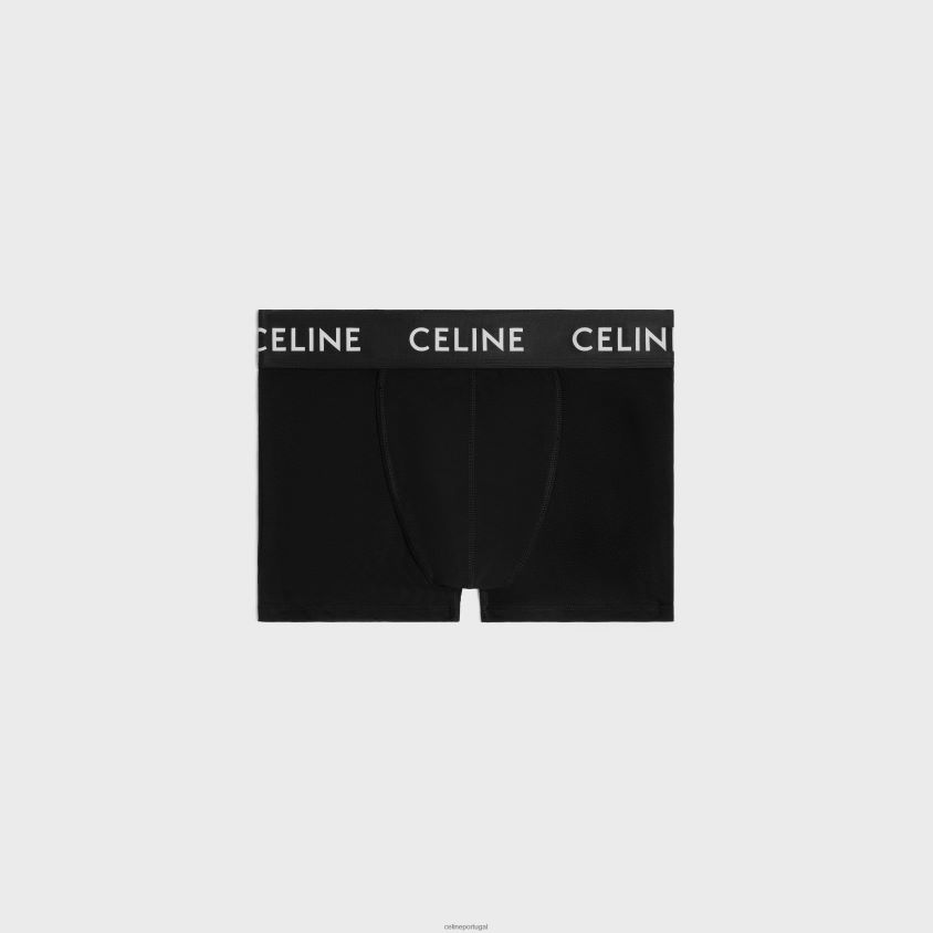 homens acessórios CELINE boxers em jersey de algodão preto T204R2271