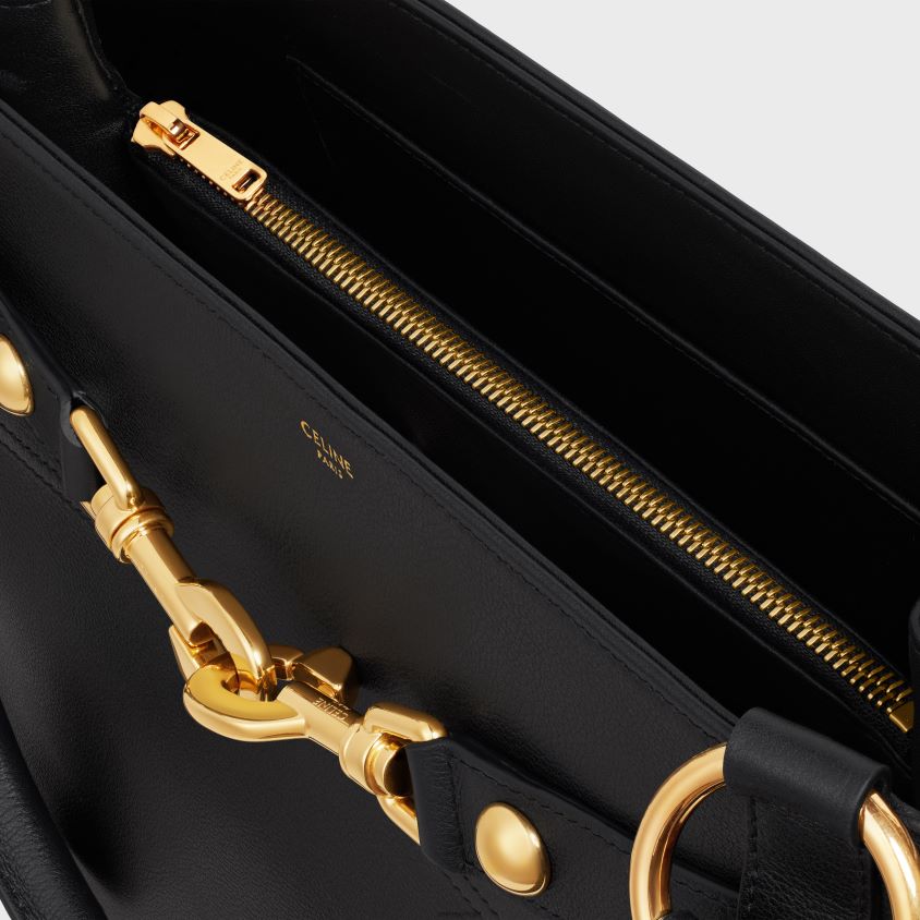 mulheres acessórios CELINE bolsa annabel média em couro de bezerro macio preto T204R275