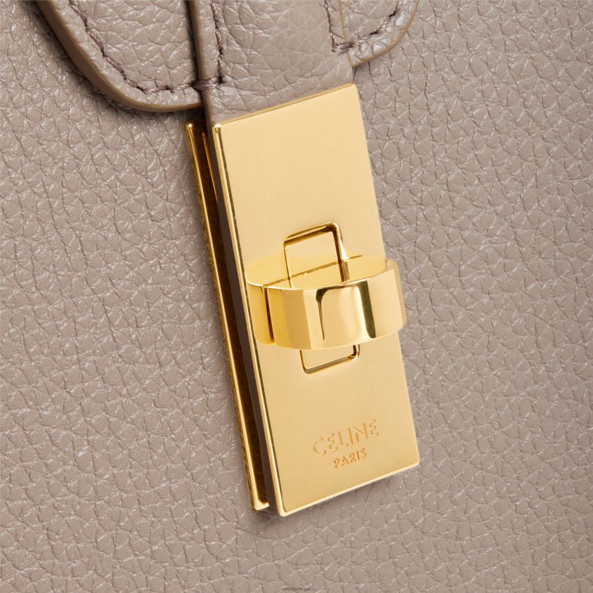 mulheres acessórios CELINE bolsa média macia 16 em couro de bezerro granulado macio seixo T204R143