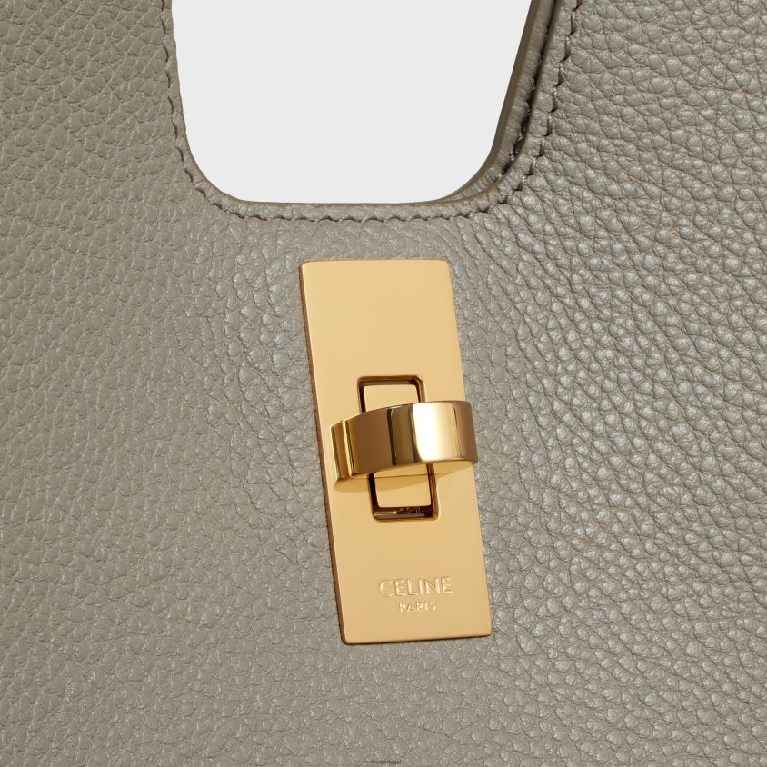 mulheres acessórios CELINE cabas 16 em couro de bezerro granulado flexível seixo T204R149