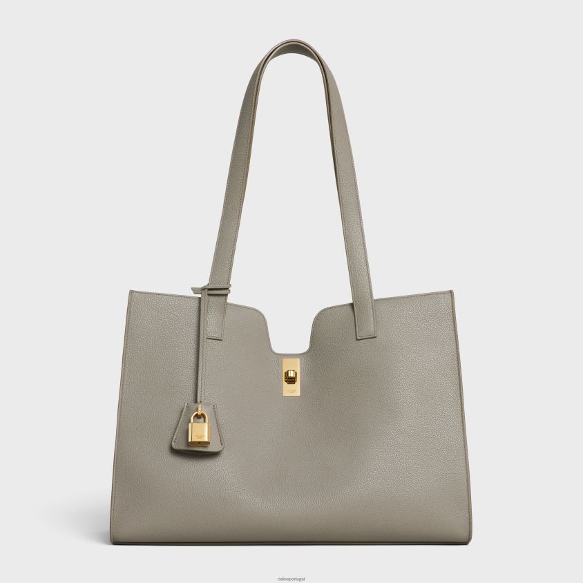 mulheres acessórios CELINE cabas 16 em couro de bezerro granulado flexível seixo T204R149