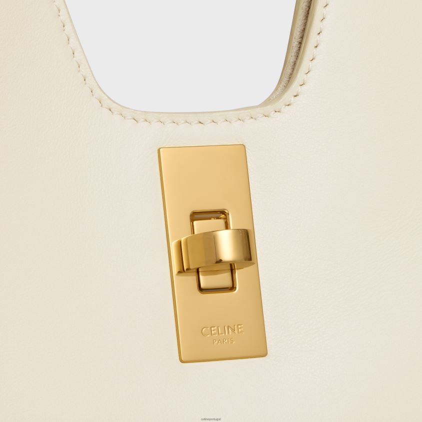 mulheres acessórios CELINE cabas 16 em pele de bezerro lisa calcário T204R152