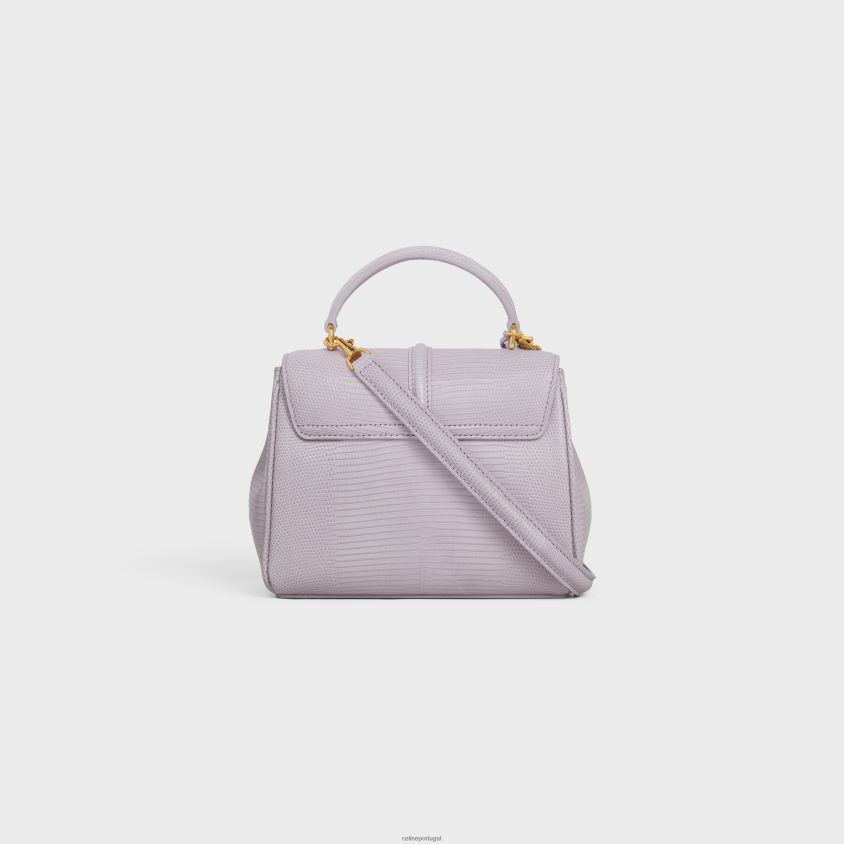 mulheres acessórios CELINE mini 16 em lagarto lilás claro T204R139