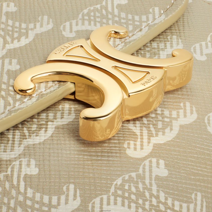 mulheres acessórios CELINE carteira pequena triomphe em tela triomphe Greg T204R454