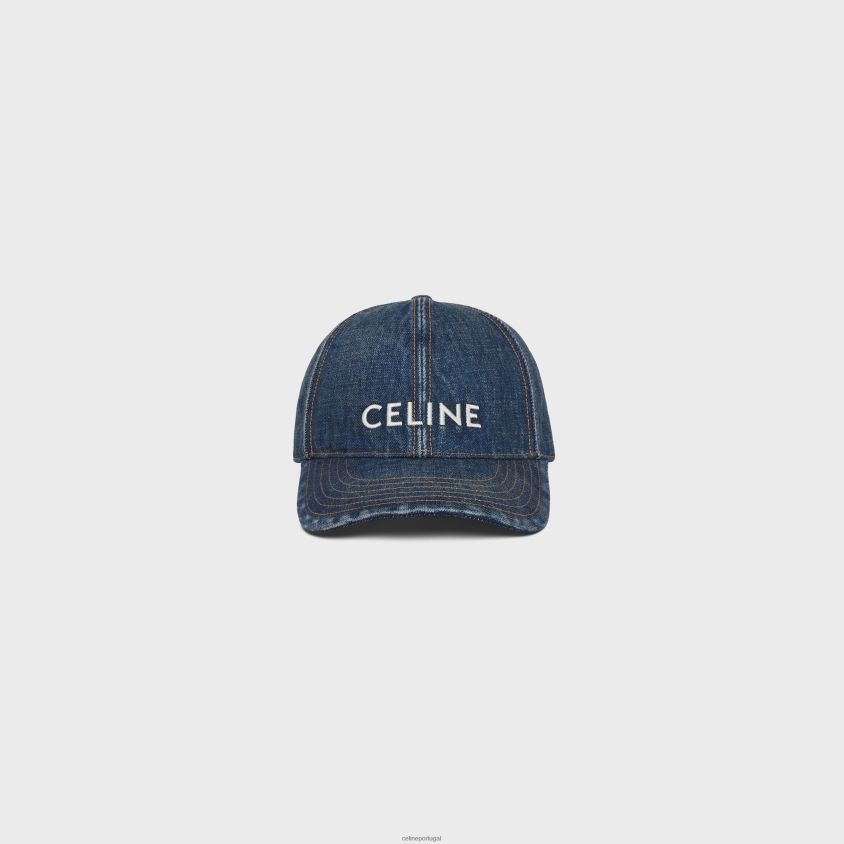 homens acessórios CELINE boné de beisebol em lavagem Union lavagem de trilha T204R2243