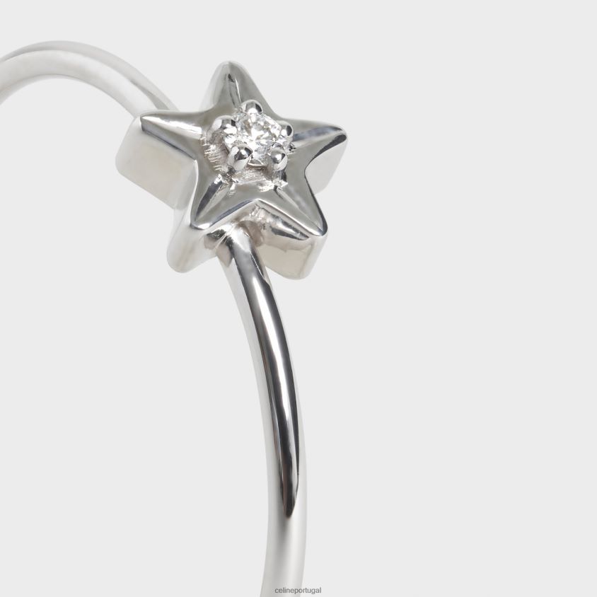 mulheres acessórios CELINE anel etoile em diamante ouro branco e branco T204R1420