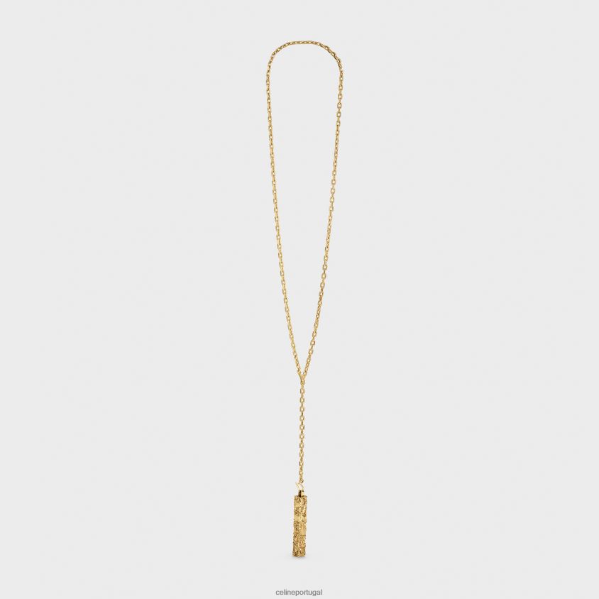 mulheres acessórios CELINE colar de compressão cear project em vermeil ouro T204R1361