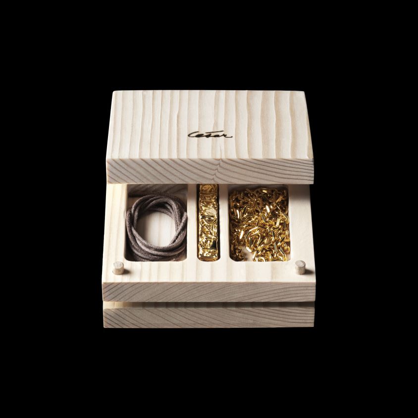 mulheres acessórios CELINE colar de compressão cear project em vermeil ouro T204R1361