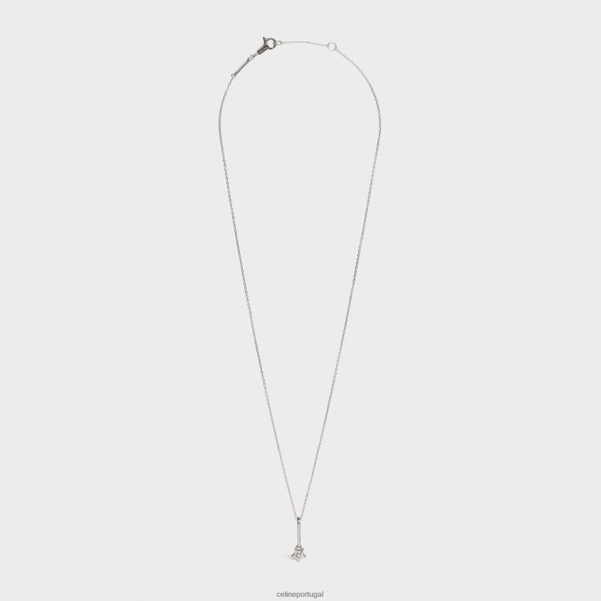 mulheres acessórios CELINE colar etoile em diamante ouro branco e branco T204R1417