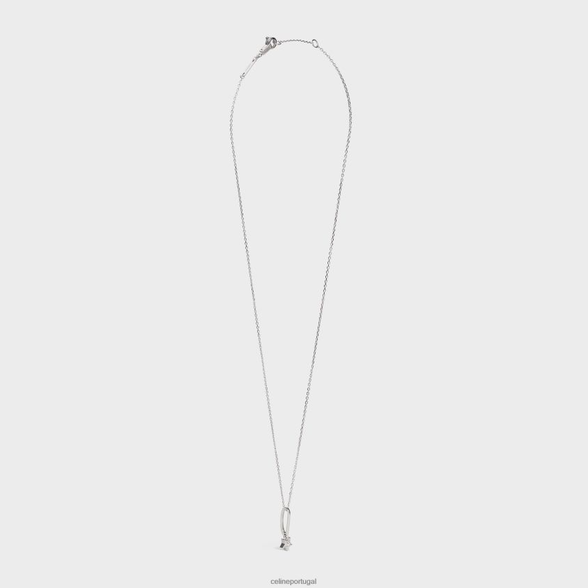 mulheres acessórios CELINE colar etoile em diamante ouro branco e branco T204R1417