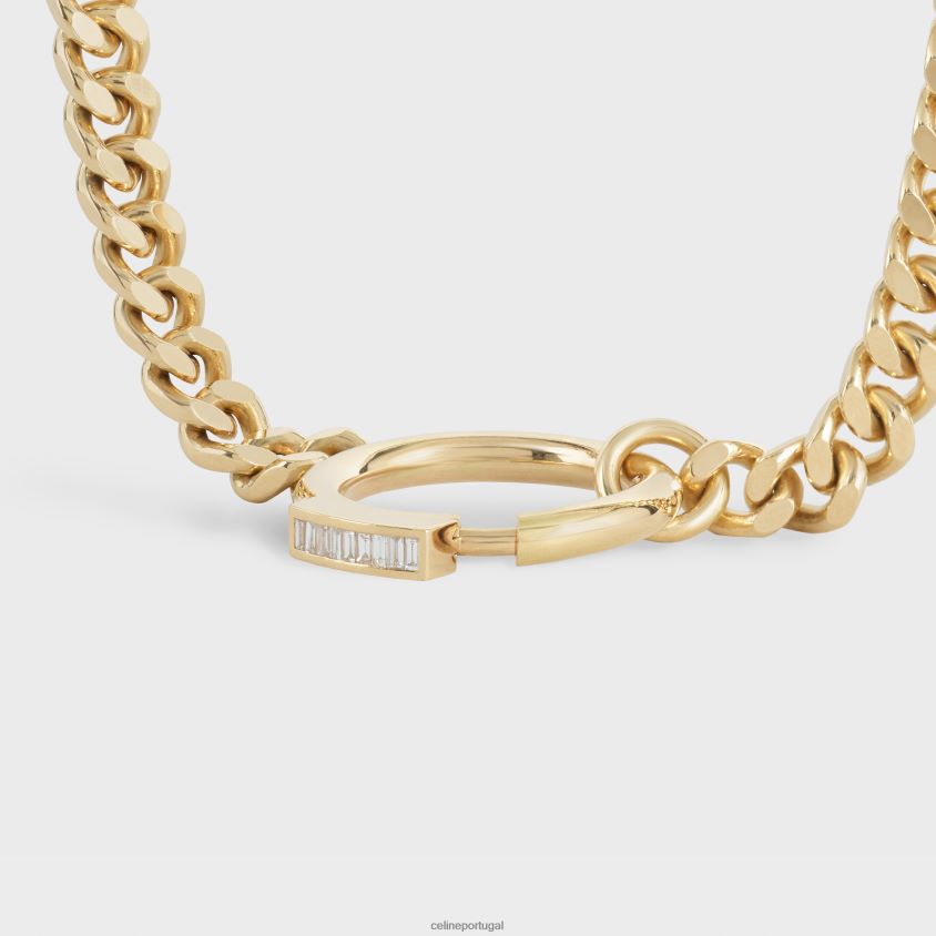 mulheres acessórios CELINE colar systeme em diamantes ouro amarelo e branco T204R1423